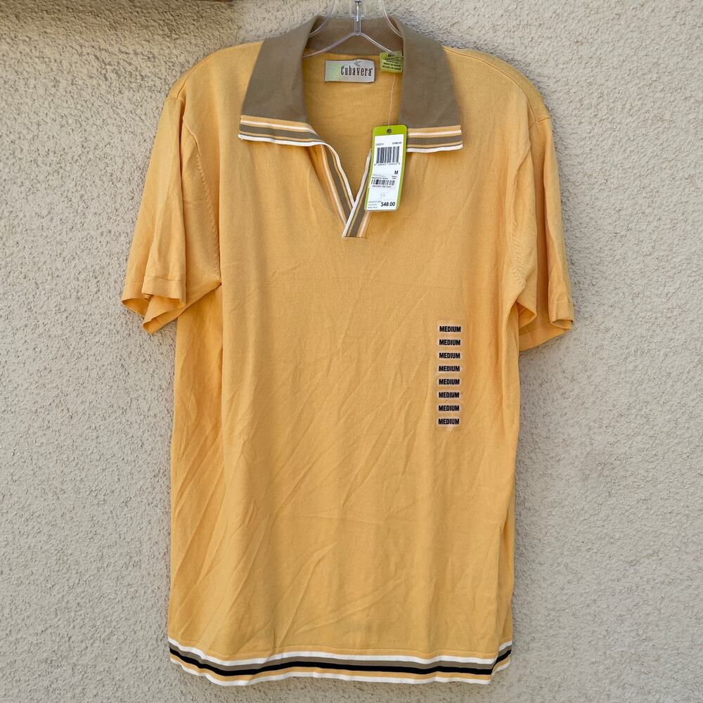 NEW Cubavera Vintage Deadstock Collared Shirt Mens Size M